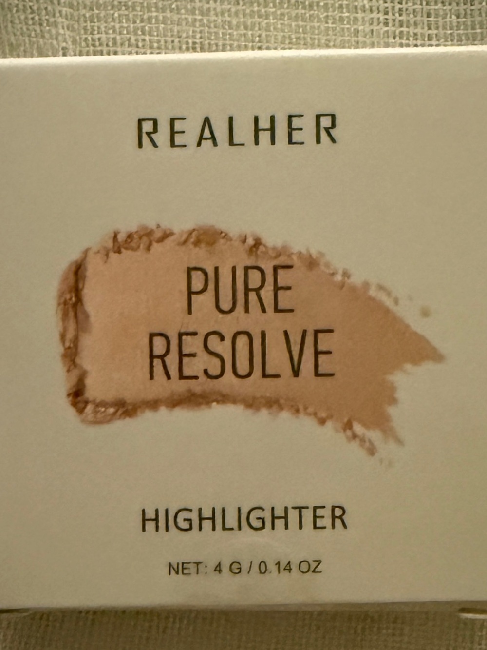 REALHER Pure Resolve Highlighter 4g Cruelty-Free New Sealed